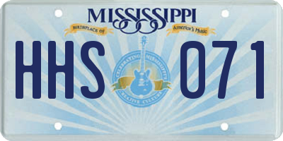MS license plate HHS071