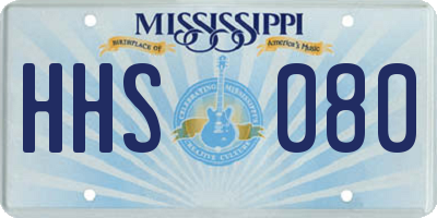 MS license plate HHS080