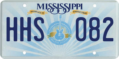 MS license plate HHS082