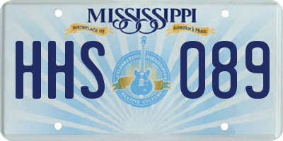 MS license plate HHS089