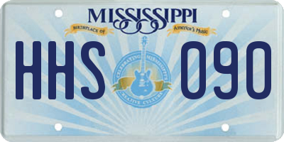 MS license plate HHS090