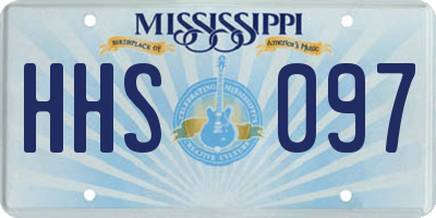 MS license plate HHS097