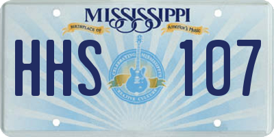 MS license plate HHS107