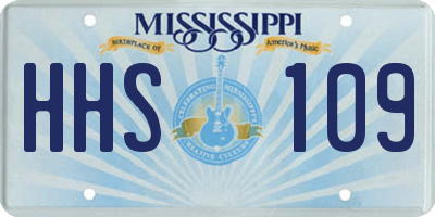 MS license plate HHS109