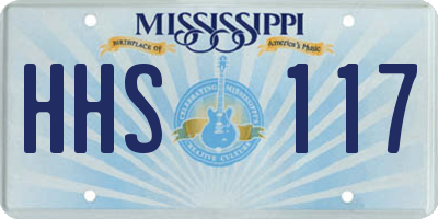 MS license plate HHS117