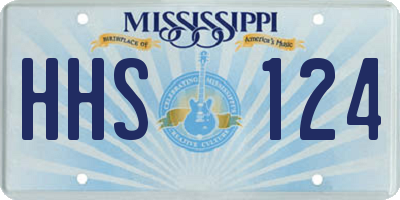 MS license plate HHS124