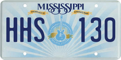 MS license plate HHS130