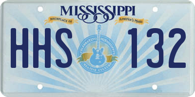MS license plate HHS132