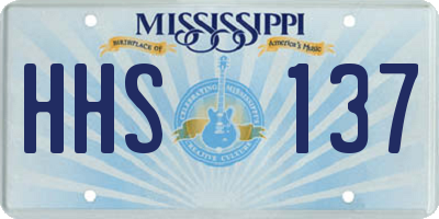 MS license plate HHS137