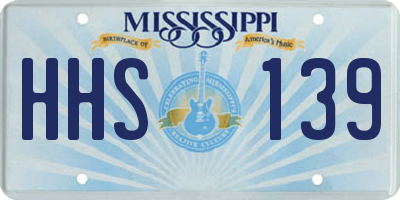 MS license plate HHS139