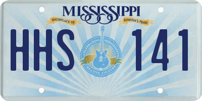 MS license plate HHS141
