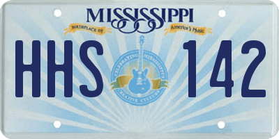 MS license plate HHS142