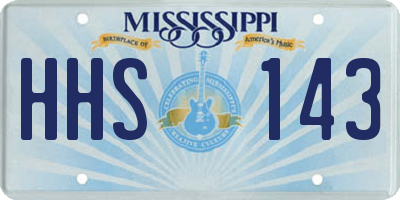 MS license plate HHS143