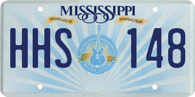 MS license plate HHS148