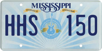 MS license plate HHS150
