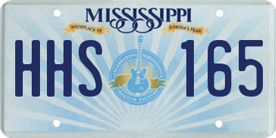 MS license plate HHS165