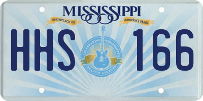 MS license plate HHS166