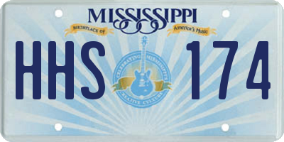MS license plate HHS174