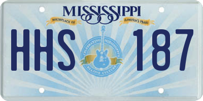 MS license plate HHS187