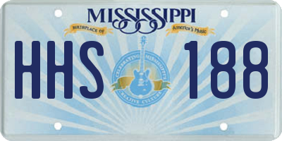 MS license plate HHS188