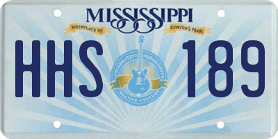 MS license plate HHS189