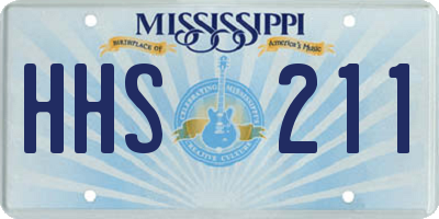MS license plate HHS211