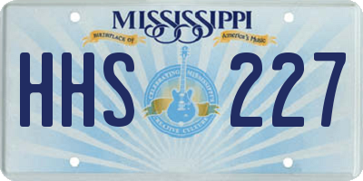 MS license plate HHS227