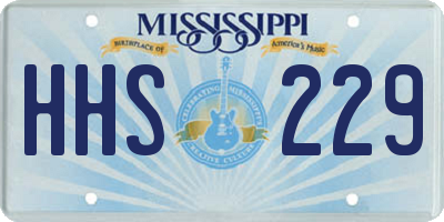 MS license plate HHS229