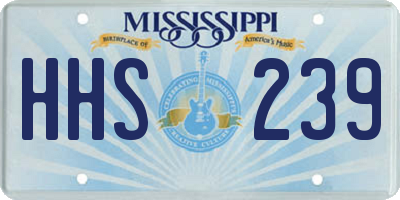MS license plate HHS239