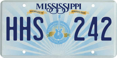 MS license plate HHS242