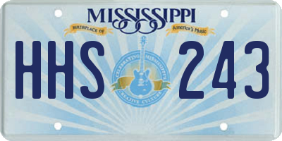 MS license plate HHS243