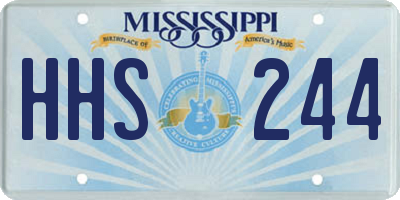 MS license plate HHS244