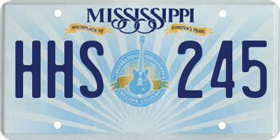 MS license plate HHS245