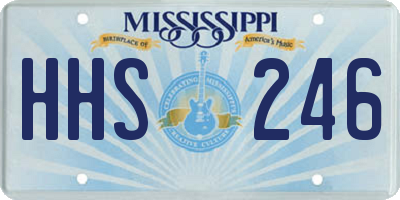 MS license plate HHS246