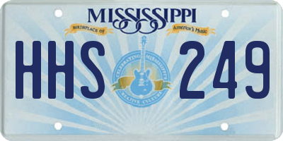 MS license plate HHS249