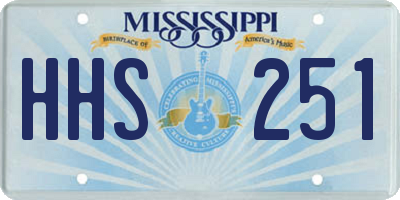 MS license plate HHS251
