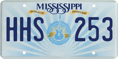 MS license plate HHS253