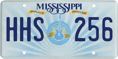 MS license plate HHS256