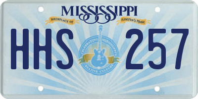 MS license plate HHS257