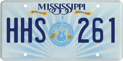 MS license plate HHS261