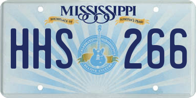 MS license plate HHS266