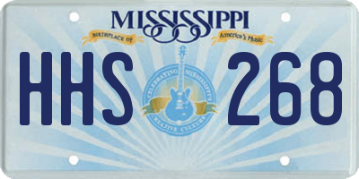MS license plate HHS268