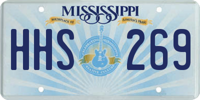 MS license plate HHS269