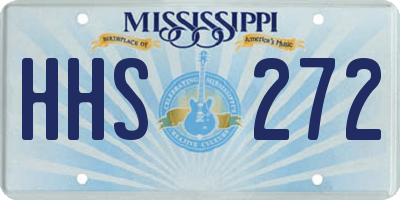 MS license plate HHS272