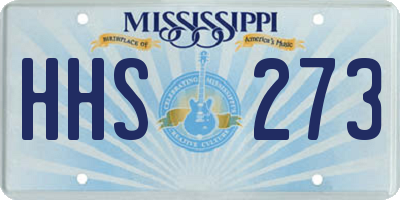 MS license plate HHS273
