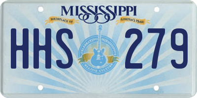 MS license plate HHS279