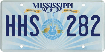 MS license plate HHS282