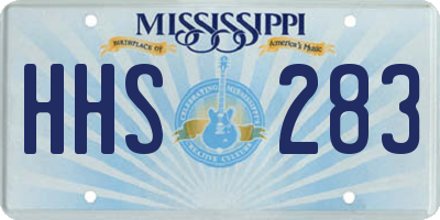MS license plate HHS283