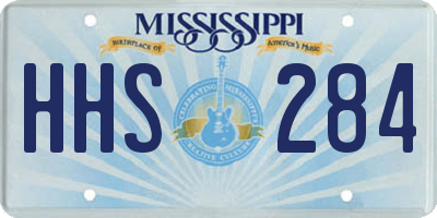 MS license plate HHS284