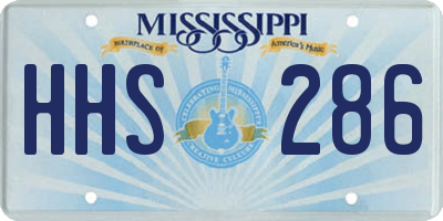MS license plate HHS286